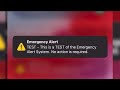Your cell phone will receive an emergency alert
