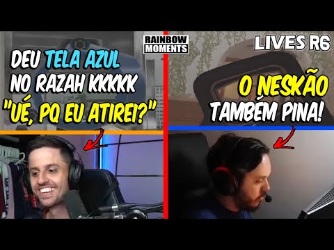 NESK PINANDO TUDO NA FPL, TK *BIZARRO* DO RAZAH 🤣😱 NINJA DEFUSE DO NERD - MELHORES MOMENTOS LIVES R6