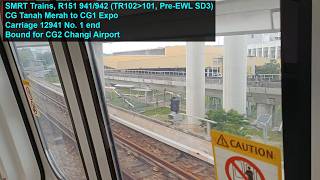 [Pre-EWL SD3] SMRT Trains - Joyride on ALS R151 941/942 from CG TNM [D/E] → CG1 XPO