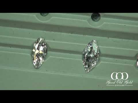 Suite of .7x - .8xct D/E Color Marquise diamonds