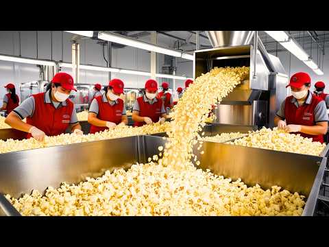 Part of a video titled How is Popcorn Made | Inside The Factory - YouTube