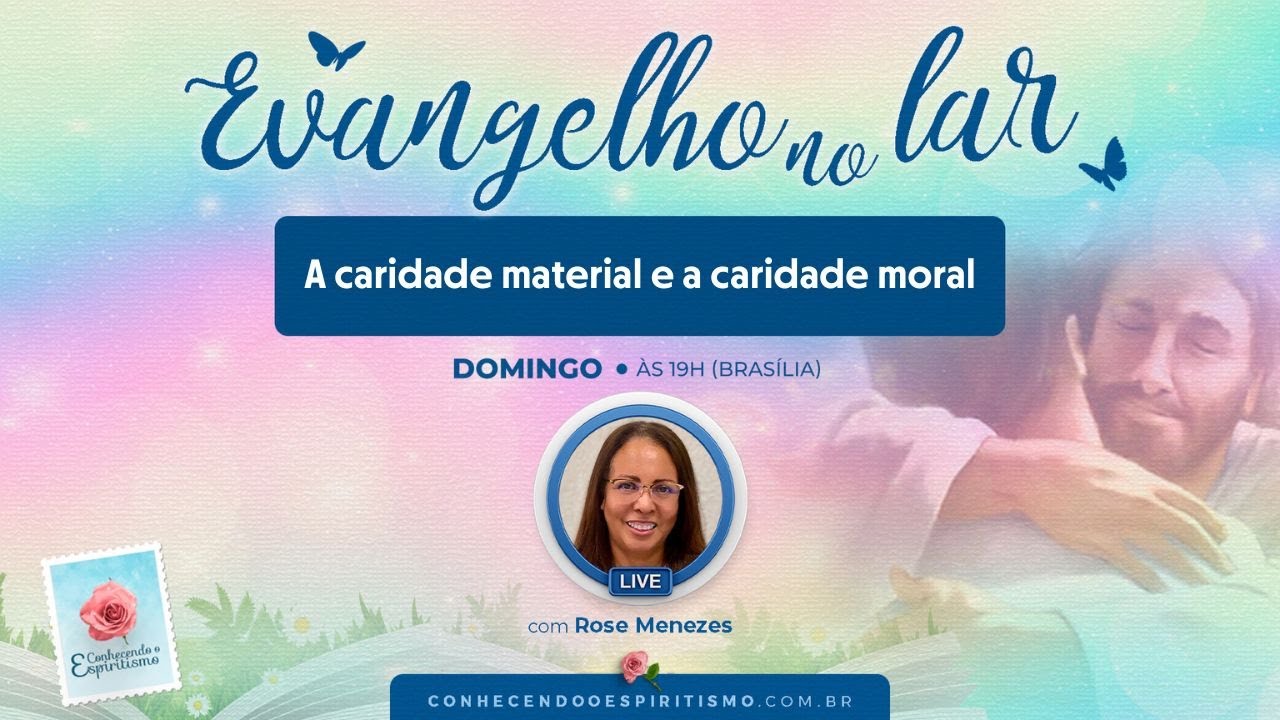 A caridade material e a caridade moral - Instrução do espírito - Um espírito... | Evangelho no Lar