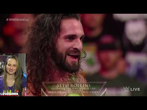 WWE Raw 10/15/18 Seth Rollins vs Drew McIntyre World Cup