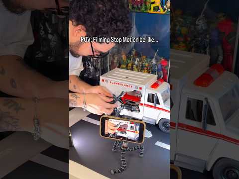 Filming Stop Motion be like… #toys #figures #stopmotion #comedyshorts #parody