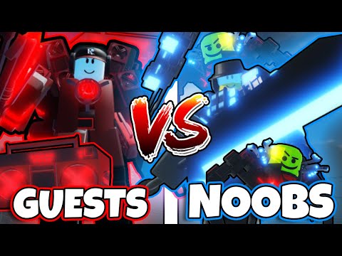 The NOOBS vs GUESTS REMATCH! 🔥 (The Noob Experiment Battlefront)
