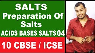 PreParation Of SALTS | Soluble and insoluble Salt | Class 10 ICSE / CBSE | Acids Base Salts |