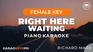 Download lagu Right Here Waiting - Richard Marx (Female Key - Piano Karaoke) mp3