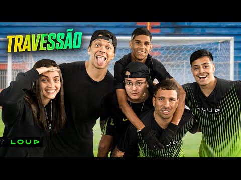 DESAFIO DO TRAVESSÃO NA LOUD!! Ft. Luva, Cocielo e Piuzinho