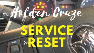 Holden Cruze Service Reset