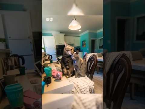 Ты моя / Кошки целуются / МЕМ #neonrussia #shorts #мем #cat #funny #барсик #прикол #meme #нейросеть