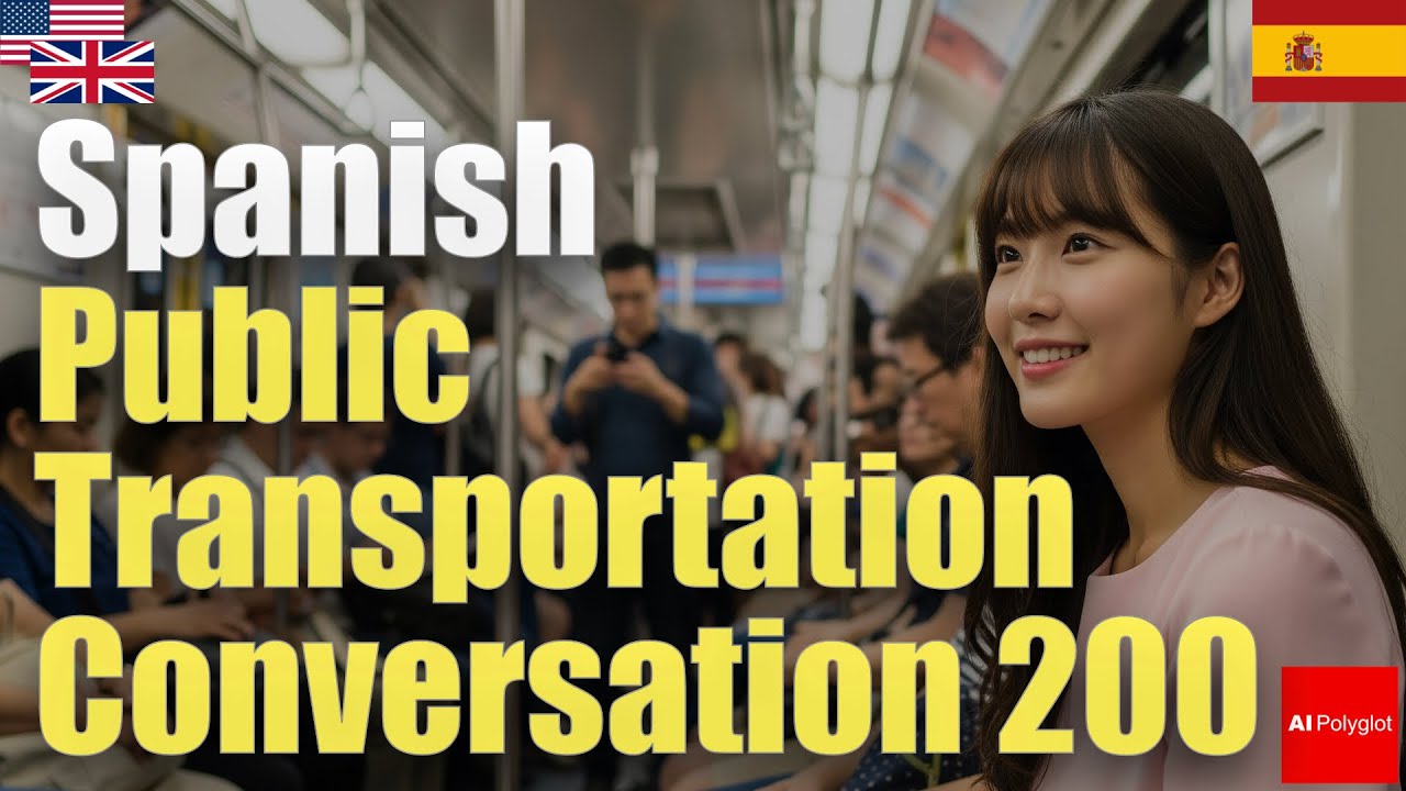 Spanish Public Transportation Conversation 200 | Passive listening | Must-Know | with hiragana episode artwork