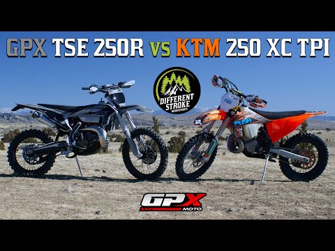 KTM 250 XC TPI vs GPX TSE 250R | Two Stroke Dirt Bike Comparison | Different Stroke Motorsports