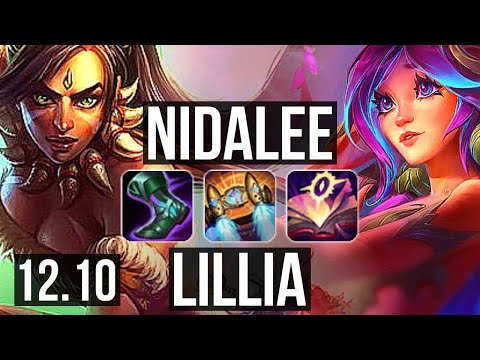 NIDALEE vs LILLIA (JNG) | 16/1/4, 71% winrate, Legendary | KR Grandmaster | 12.10