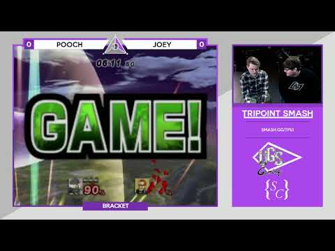 Pooch (Sheik, Falco) vs Joey (Ganon, Fox) - Tripoint Smash #1 PM Bracket