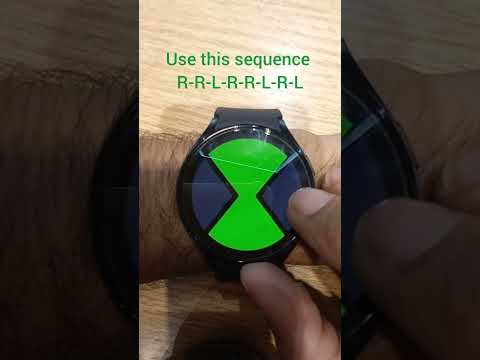 How to calibrate omnimatrix app on Samsung galaxy watch 4 #ben10 #omnitrix #ben10alienforce #samsung