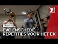 Show- en Marchingband EVC repeteert voor optreden tijdens EK in Grolsch Veste