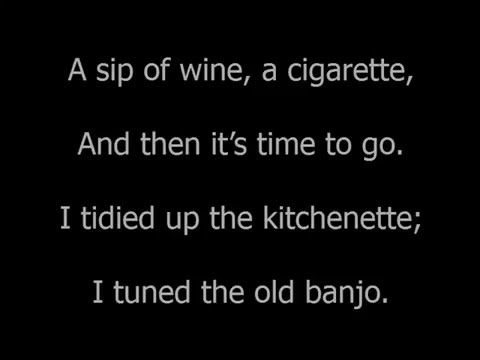 leonard cohen boogie street lyric