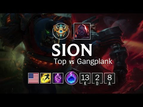 Sion Top vs Gangplank - NA Challenger Patch 8.7