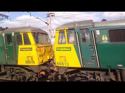86613 and 86614 working coatbridge to felixstowe