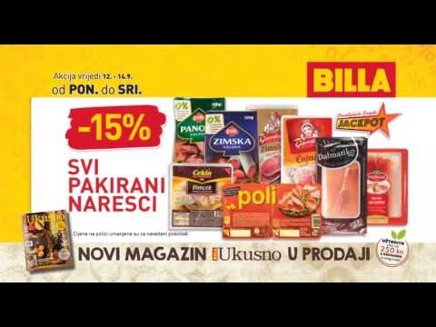 Billa jackpot akcija od 12.-14.09.20.16.
