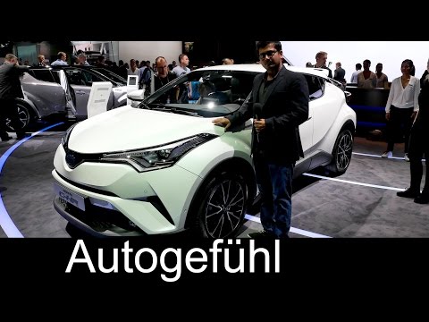 Toyota C-HR crossover hybrid first Exterior/Interior review Paris Motor Show