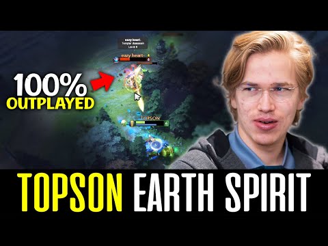 Topson TROLLING Templar Assassin in Mid Lane - EARTH SPIRIT GOD DOTA 2