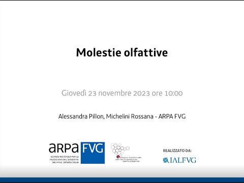 frame del video: molestie olfattive, visibile all'interno del canale youtube di arpa fvg