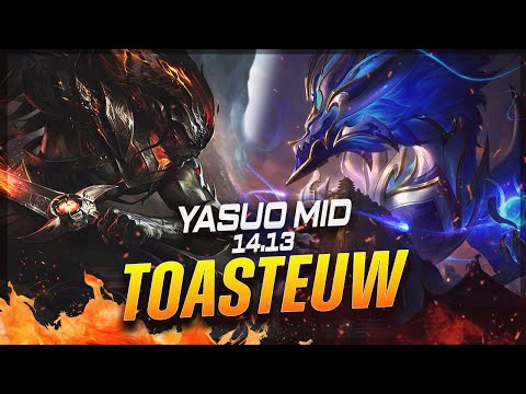 ToastEUW - Yasuo vs Aurelion Sol MID Patch 14.13 - Challenger Yasuo Gameplay