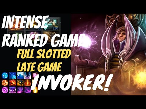 INTENSE RANKED 60MIN GAME - FULL SLOTTED INVOKER - BACK FROM TI - Invoker Highlights #20