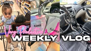 PRODUCTIVE WEEKLY VLOG: WIC SHOPPING, STARTING MY BUSINESS, CAR MAINTENANCE, GOING BACK TO GYM