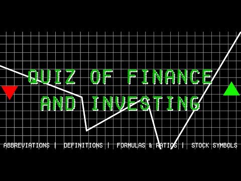 Quiz of Finance & Investing -  Video