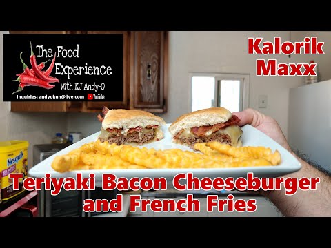 Teriyaki Bacon Cheeseburger & Fries - Kalorik Maxx