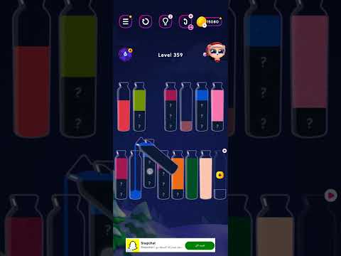 water sort puzzle - Get color level 359 - YouTube
