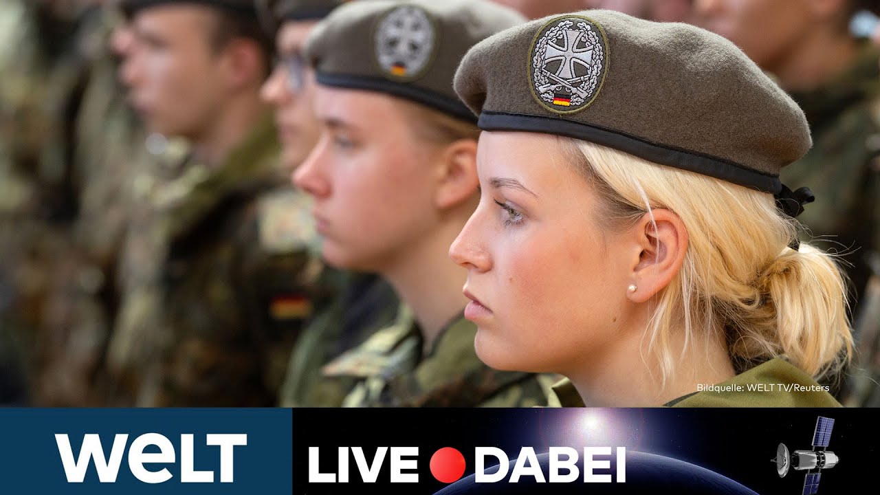 DEUTSCHE ARMEE: 70 Jahre Bundeswehr – Öffentliches Gelöbnis vor dem Kanzleramt in Berlin | WELT LIVE