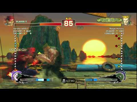 USFIV~ Guile (Nagai minoru) vs.  Evil Ryu (nerima addict) HD
