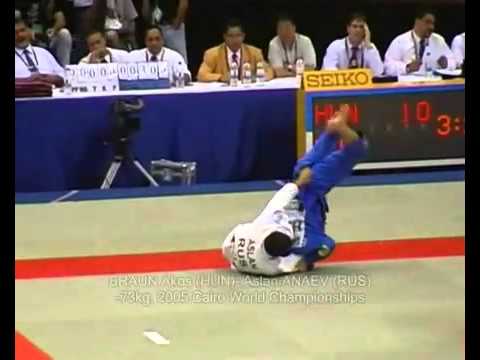 JUDO 2005 World Championships: Akos Braun (HUN) - Aslan Anaev (RUS)