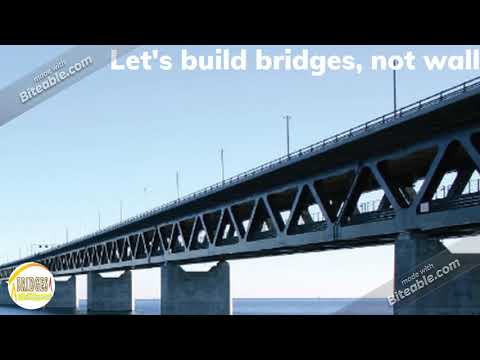 Bridges not wall Promo #bridgesnotwall