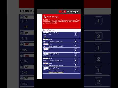 SBB TTS Terminal • Düdingen • Weihnachtsgrüsse Fail