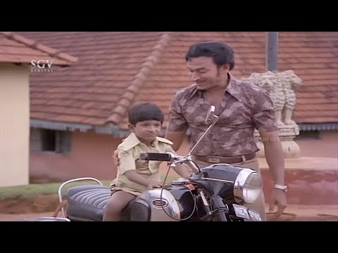 Dr. Rajkumar Secretly Takes Away Kid Puneeth Rajkumar | Vasantha Geetha Kannada Movie Part 07