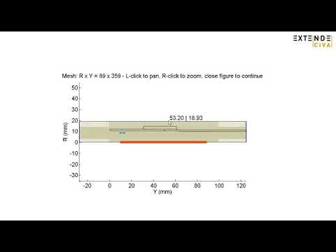 CIVA Tip - Mesh display and optimization of CIVA ET axisymmetric models
