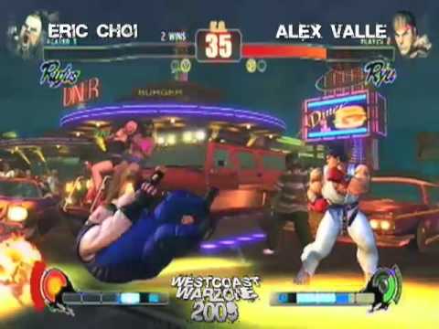 West Coast Warzone: Street Fighter 4 SF4 Top 8 - Alex Valle (Ryu) vs. Eric Choi (Rufus)