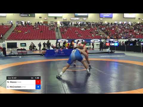 2018 Marine Corps US Open/UWW Junior Freestyle 86 Con 16 #2 - Nicolas Mosco (THWC) Vs. Colin McCra