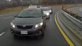 &quot;Safe&quot; driving school instructor is distracted approaching a red light