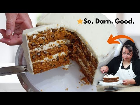 The BEST Homemade Carrot Cake + Dreamy Buttercream Frosting!