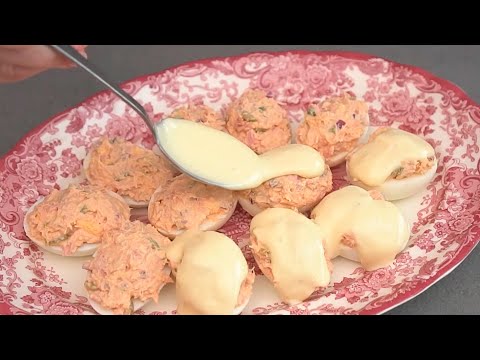 Huevos rellenos de atún