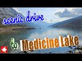 Scenic drive to Medicine Lake, Jasper National Park, Alberta