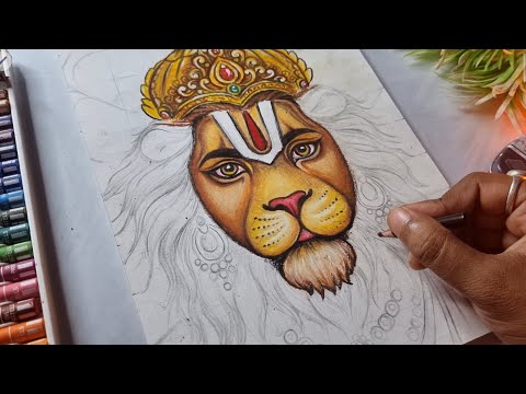 Narasimha Dev drawing easy Part 2 | Lord Krishna drawing tutorial | CTW
