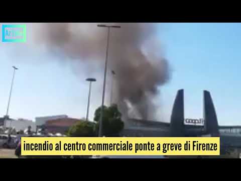 #incendio al centro commerciale #ponteagreve di #Firenze ..