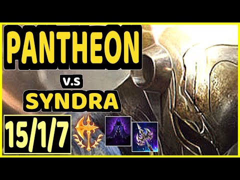 DANCHUNG (PANTHEON) vs SYNDRA - 15/1/7 KDA MID CHALLENGER GAMEPLAY - KR