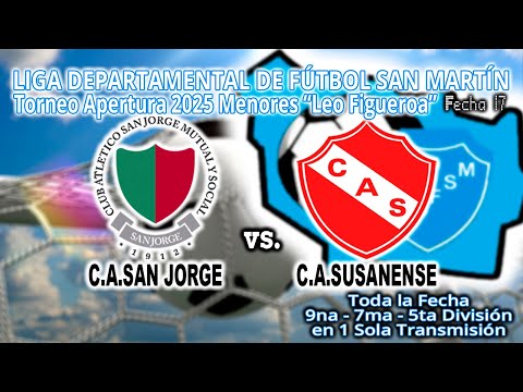 250816 LDFSM Torneo Apertura 2025 "Leo Figueroa" | C.A.San Jorge vs C.A.Susanense